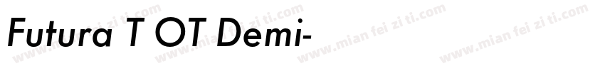 Futura T OT Demi字体转换